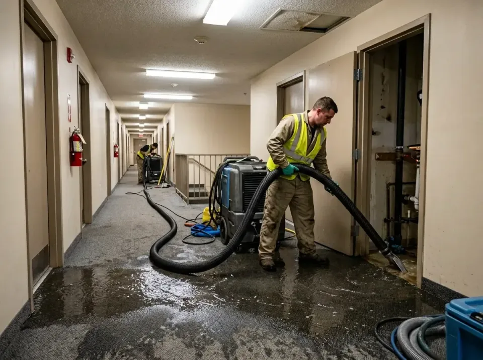 multi-unit-apartment-hallway-f-005 — frequently asked questions, Emergency Burst Pipe Water Extraction & Removal in Chickasa…